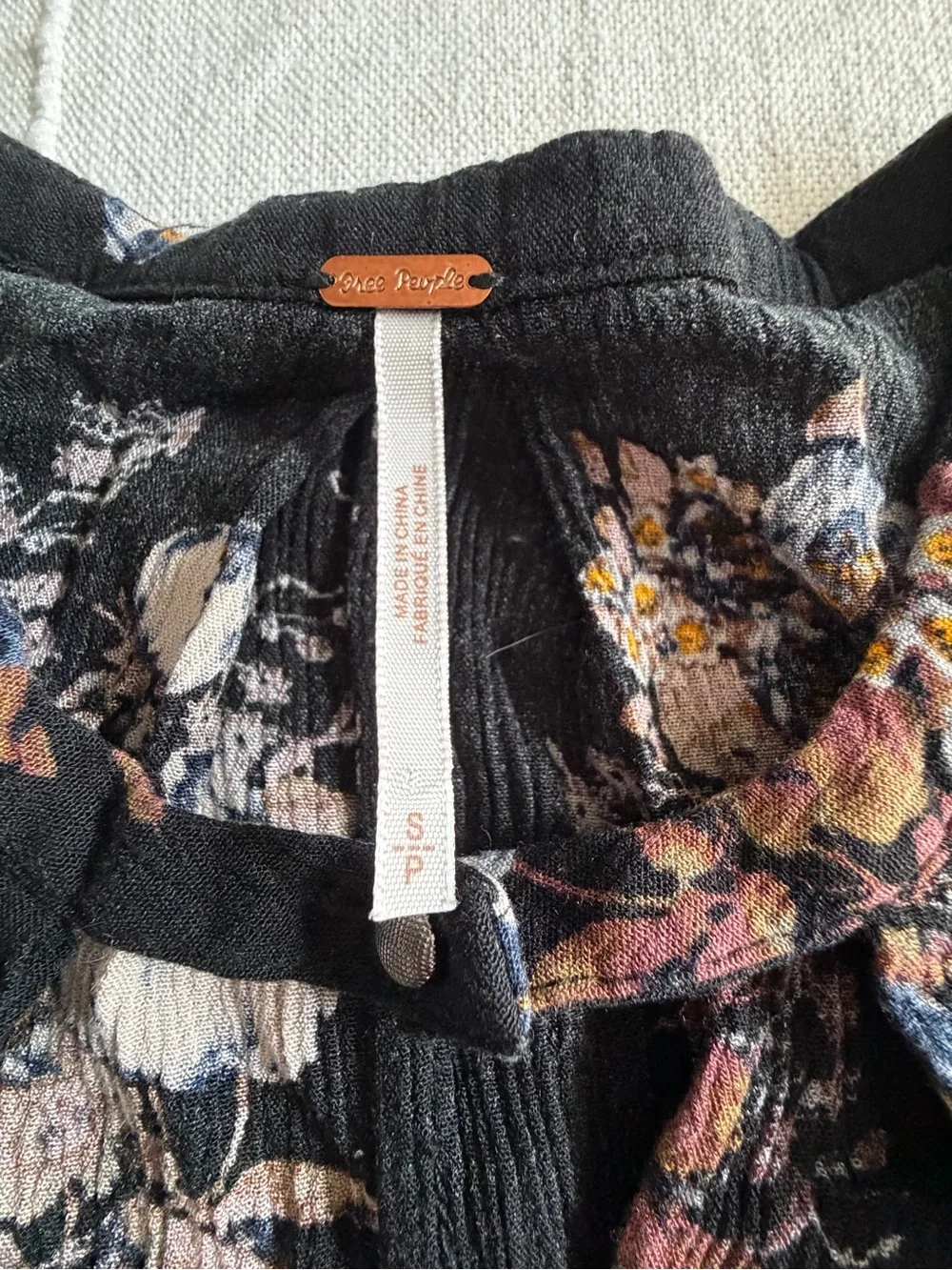 Free People Snap Out Of It Tree Swing Dress- Raven Combo